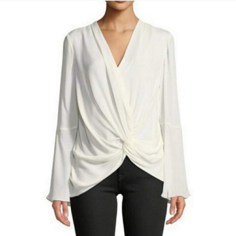NWT cinq a sept Solid Monica Top